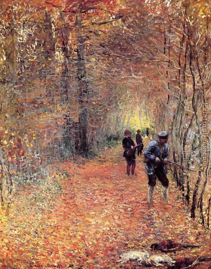 Hunting painting - Claude Monet Hunting art painting Hunting painting - Claude Monet Hunting art painting